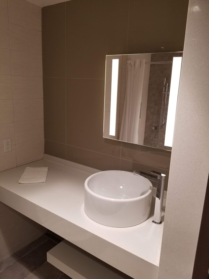 Client's bathroom inside room - sink